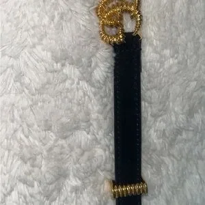 Gucci Black and Gold Belt with Ornate Design Gucci | Accessories | Gucci Black And Gold Belt With Ornate  main image 3